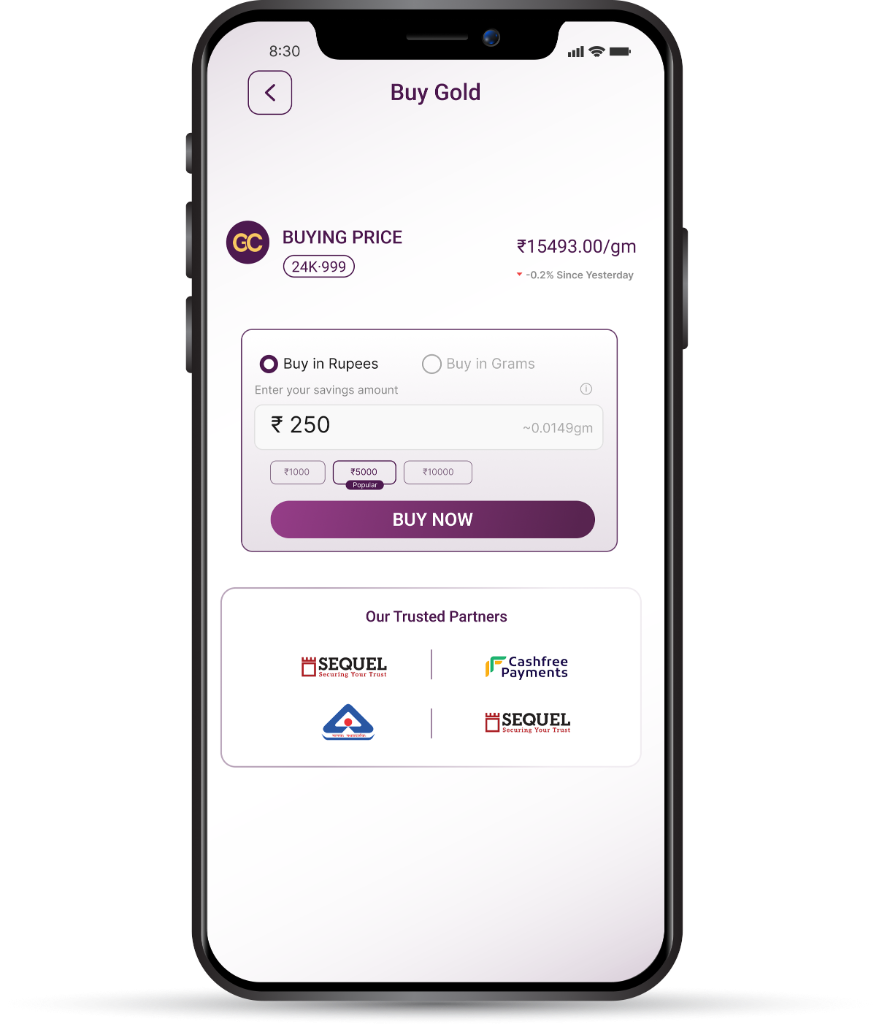 BUY GOLD Mockup